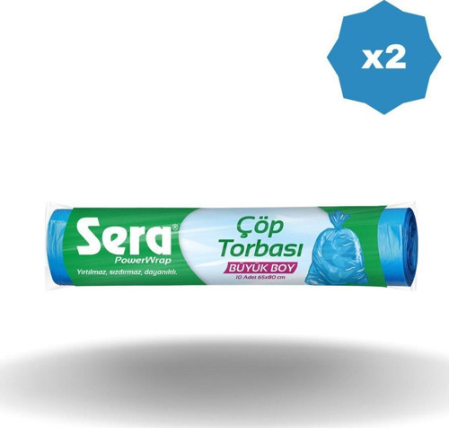 Çöp Torbası Büyük Boy 65X80 Cm X 2 Adet