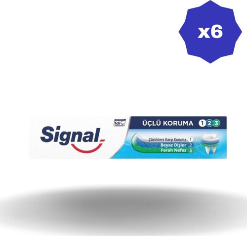 Üçlü Koruma Diş Macunu 50 Ml X 6 Adet