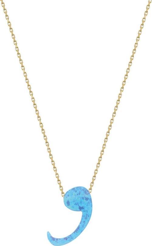 Altın Opal Vav Kolye