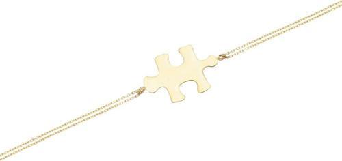 Altın Puzzle Bileklik