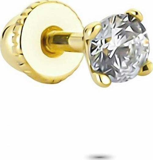 Altın Tektaş Helix Piercing