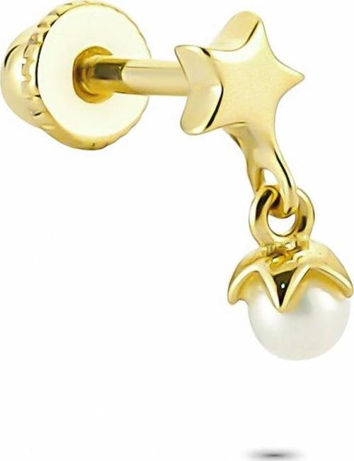 Altın İnci Yıldız Helix Piercing