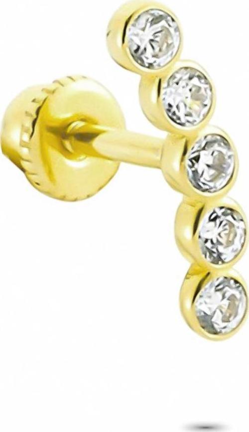 Altın Beş Taş Helix Piercing