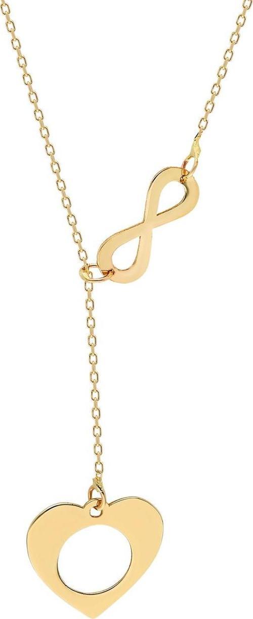 Altın Kalp-Sonsuzluk Kolye