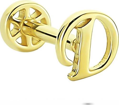 Altın D Harfi Tragus Piercing