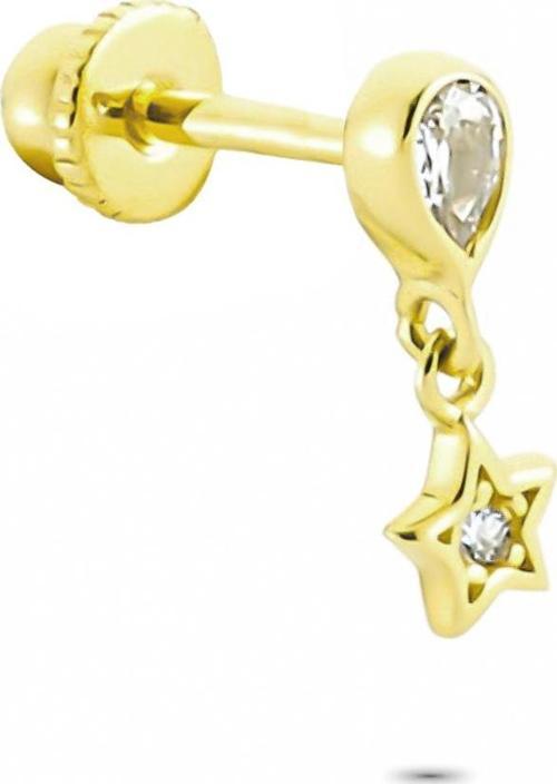 Altın Damla Sallantı Helix Piercing