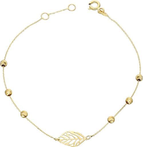 Altın Dorika Yaprak Bileklik