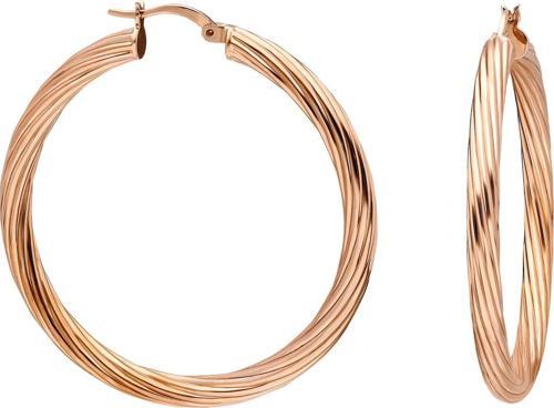 Gümüş 4 cm Burgu Halka Küpe