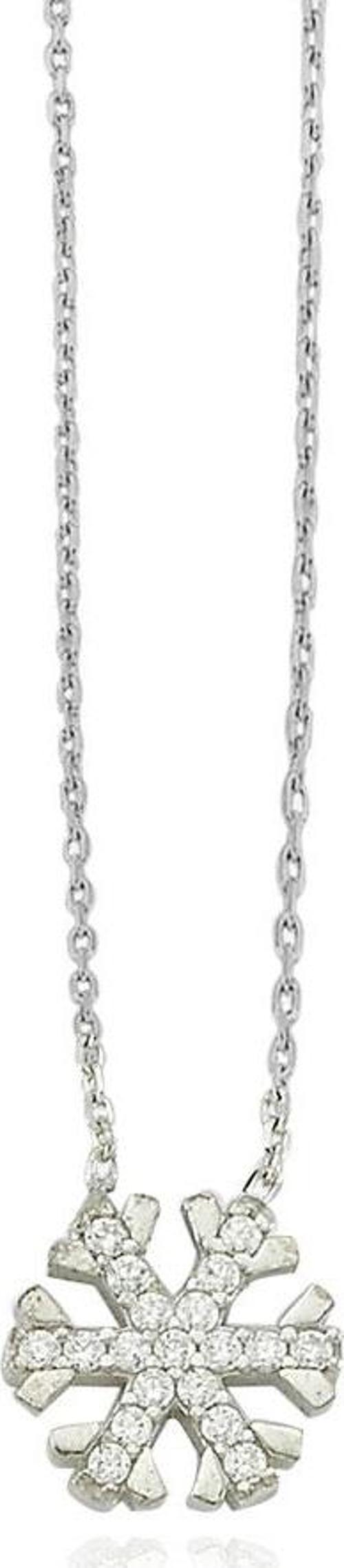 Gümüş Kar Tanesi Kolye