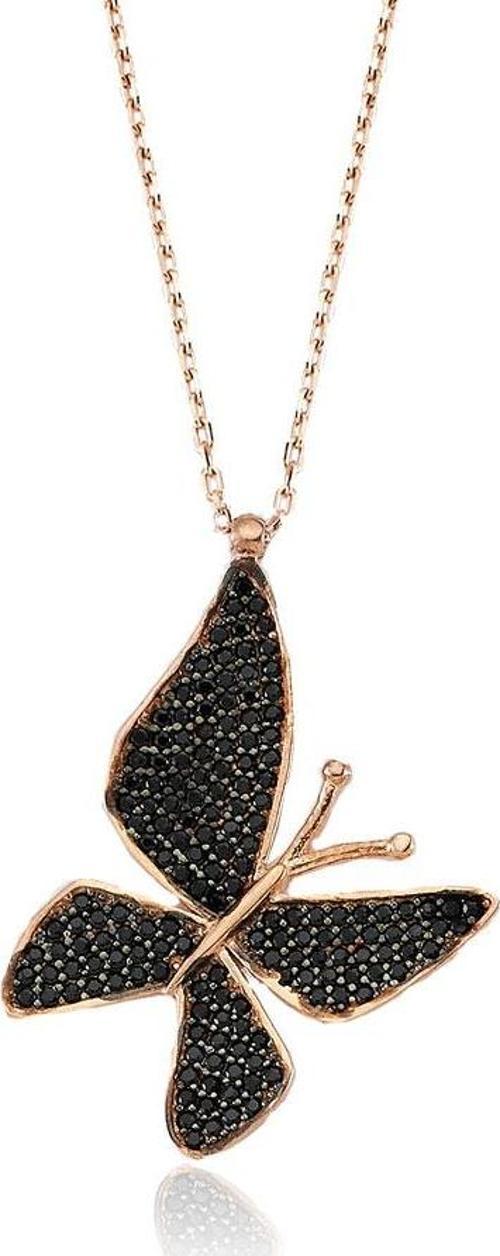 Gümüş Kelebek Kolye