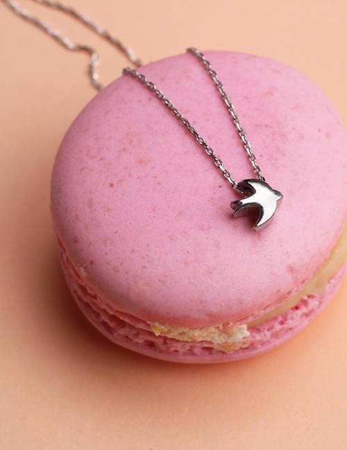 Gümüş Anka Kuşu Kolye