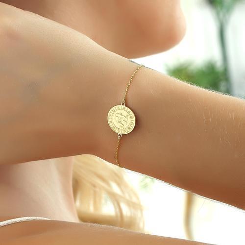 Gümüş Kova Burcu Bileklik