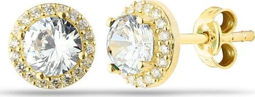 Gümüş Anturaj Yuvarlak Küpe