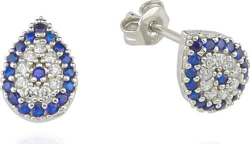 Gümüş Nazar Küpe