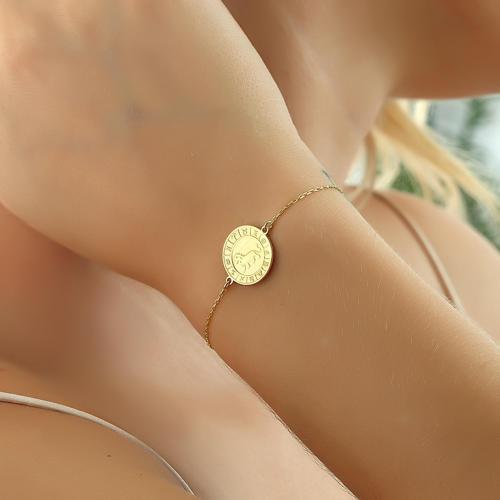 Gümüş Aslan Burcu Bileklik