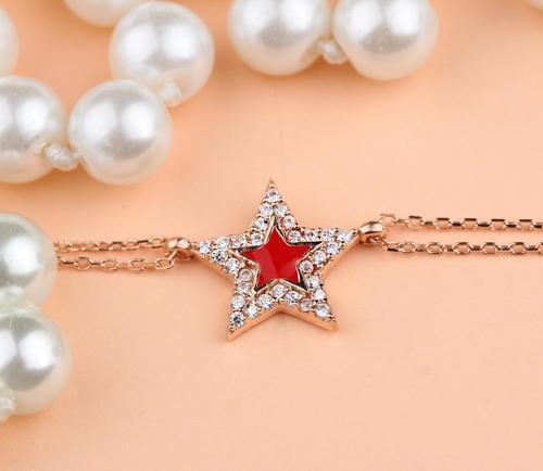 Gümüş Taşlı Yıldız Bileklik