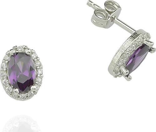 Gümüş Oval Anturaj Küpe