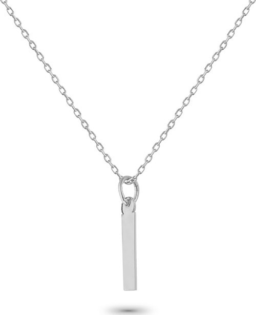 Gümüş İ Harfi Kolye