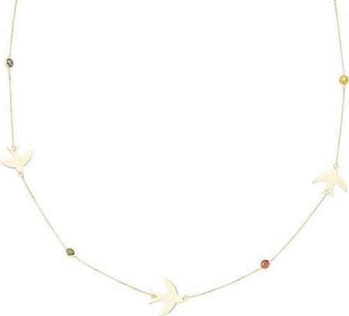 Altın Anka Kuşu Kolye