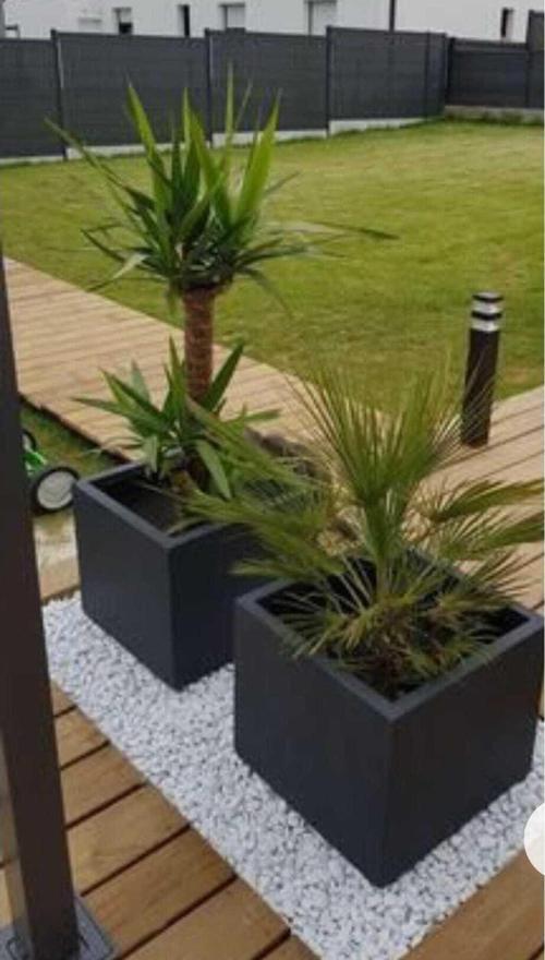 Galvaniz Kare Saksılık, Çiçeklik ,çiçek Standı Texture Mat Siyah 40*40*40 Cm