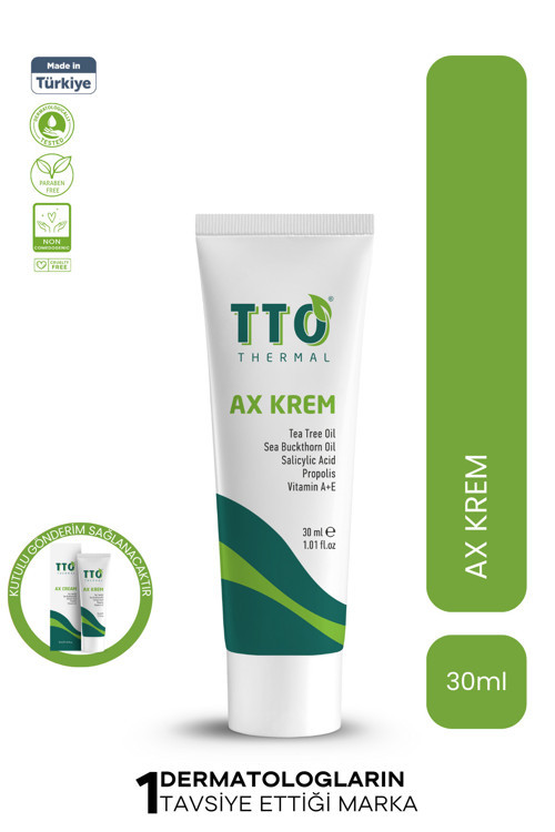 Ax Akne Krem 30 ml (ÇAY AĞACI YAĞI / TEA TREE OIL)