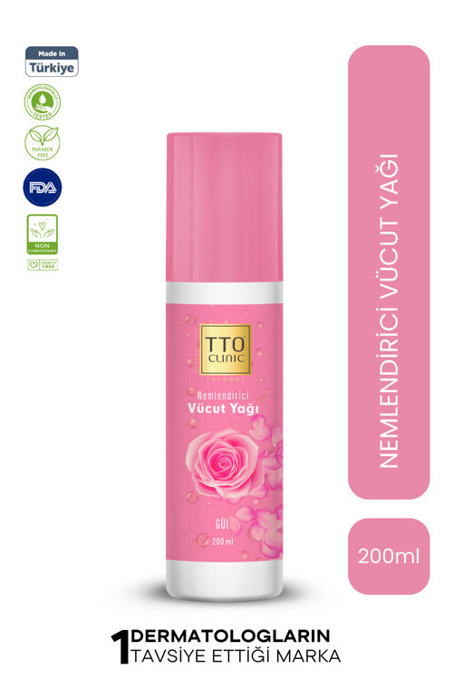 CLINIC NEMLENDİRİCİ VÜCUT YAĞI - Gül kokulu 200ML