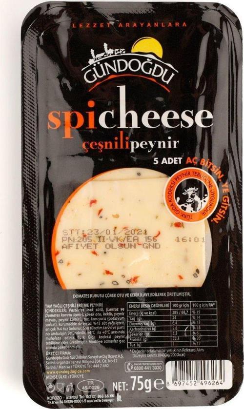 Kaşar Peynir Dilimli Çeşnili 75gr