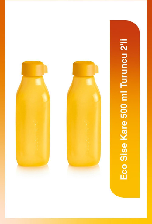 Eco Sise Kare 500 ml Turuncu 2'li