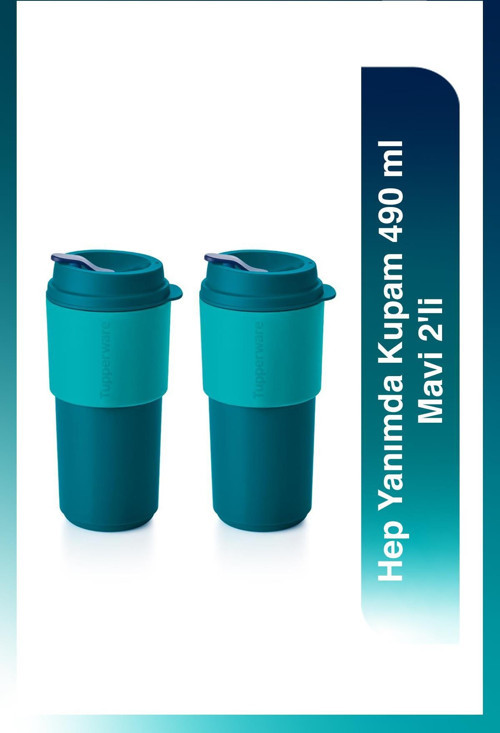 Hep Yanımda Kupam 490 ml Mavi 2'li