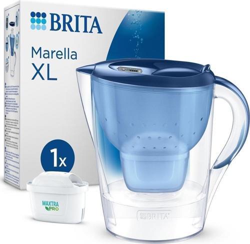 Marella XL 1x Maxtra Pro All-In-1 Filtreli Su Arıtma Sürahisi - Mavi, 3,5 lt
