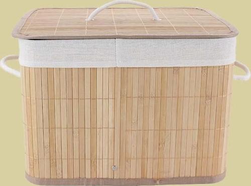 Bambu Kapaklı Katlanır Sepet Çorap Sepeti Bebek Çamaşır Sepeti