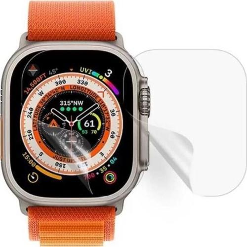 Apple Watch Ultra 49mm 2 Adet Uyumlu Şeffaf Ultra koruyucu Nano Jelatin