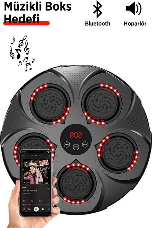 Ritimli Kum Torbası Boks Makinesi -Akıllı Boks Egzersiz Aleti - Müzikli Boks Hedefi