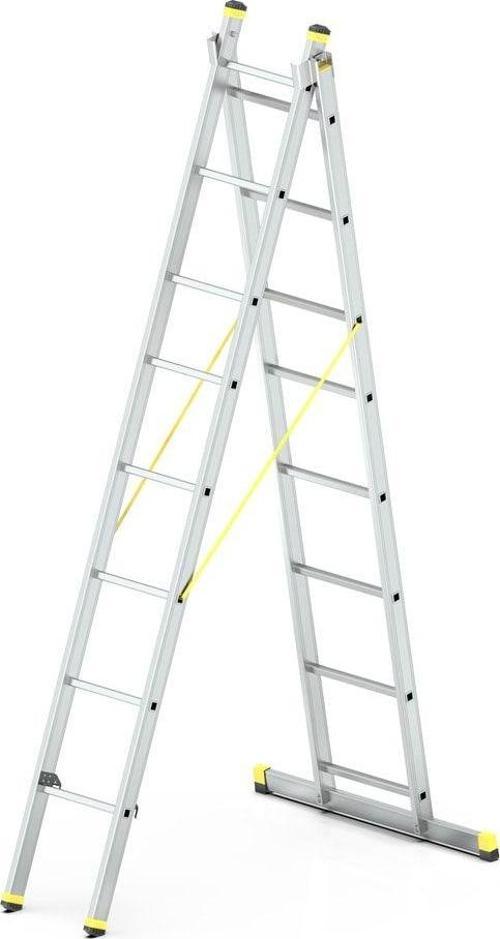 2X2,5 (5 M) A Tipi Sürgülü Alüminyum Merdiven