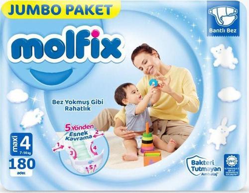 3d Maxi 4 Beden Jumbo 180 Adet