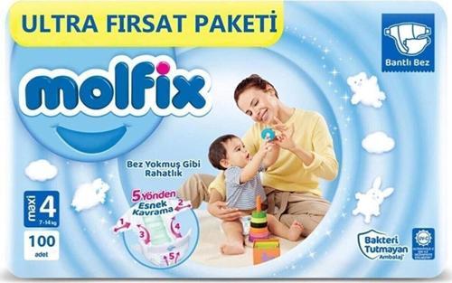 4 Numara 100lü Bebek Bezi