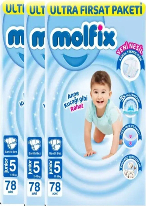 Bebek Bezi 5 Beden Ultra Fırsat Paketi 78x3 234 Adet