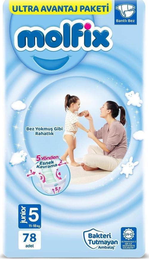 Bebek Bezi 5 Junior 11-18 Kg 78'li Fırsat Paketi