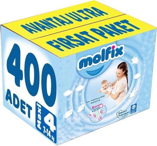 Bebek Bezi Beden:4 (7-14kg) Maxi 400 Adet Avantaj Ultra Fırsat Pk