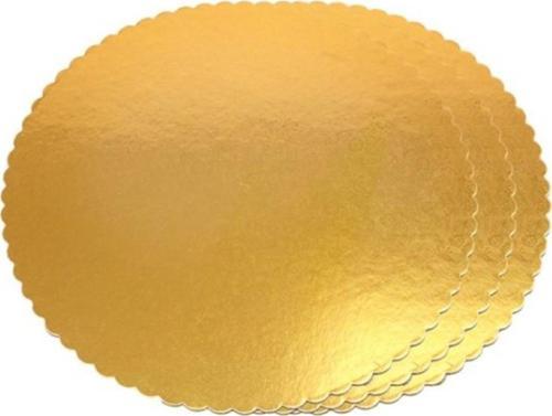 Turta Mendili / Pasta Altlığı Gold -Altın İnce Yuvarlak 30 cm 50 adet 