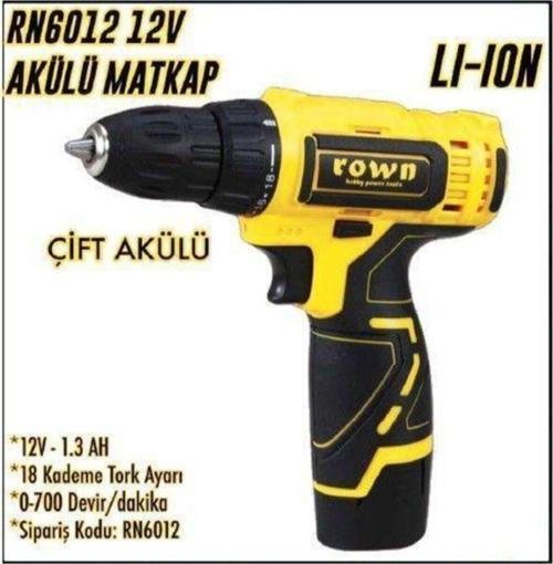 Rown Rn6012 Li-ıon Çift Akülü Matkap