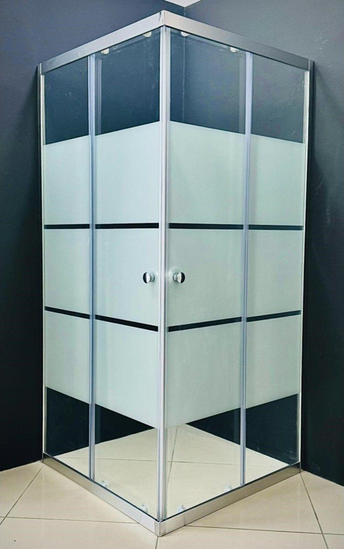 Duşakabin Kare Kumlama Box Desen Cam