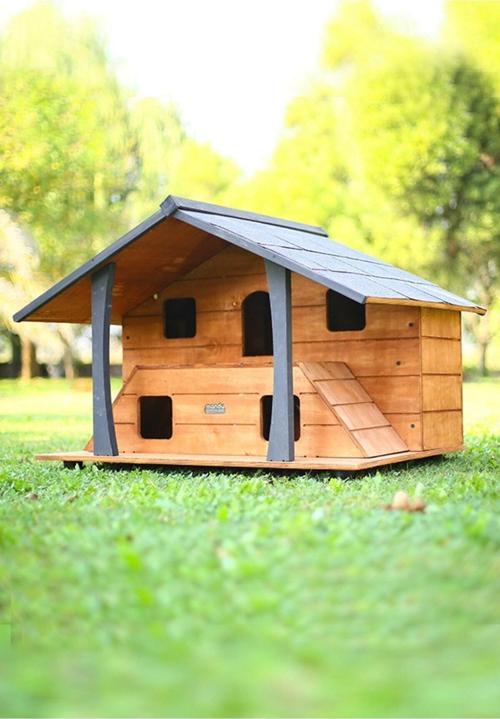 Ahşap Lüks Kedi Evi