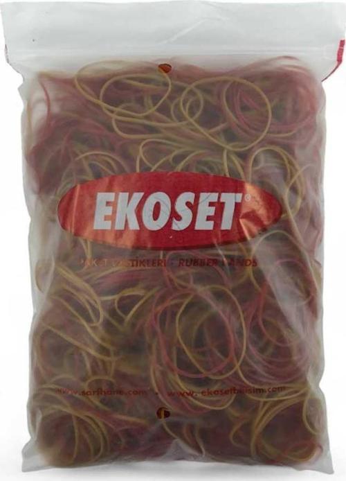 500 Adet Sarı Kırmızı Para Lastiği 70mm