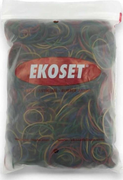 Karışık Boy ve Renklerde İnce Paket Lastikleri 5 Renk 1000 Adet