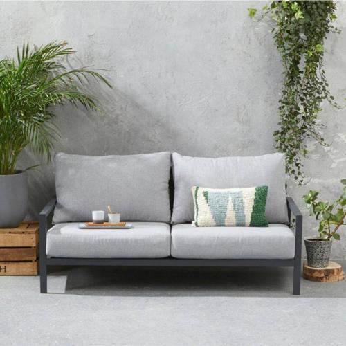 Paris Bahçe Oturma Koltuğu 2'li 140 Cm Siyah