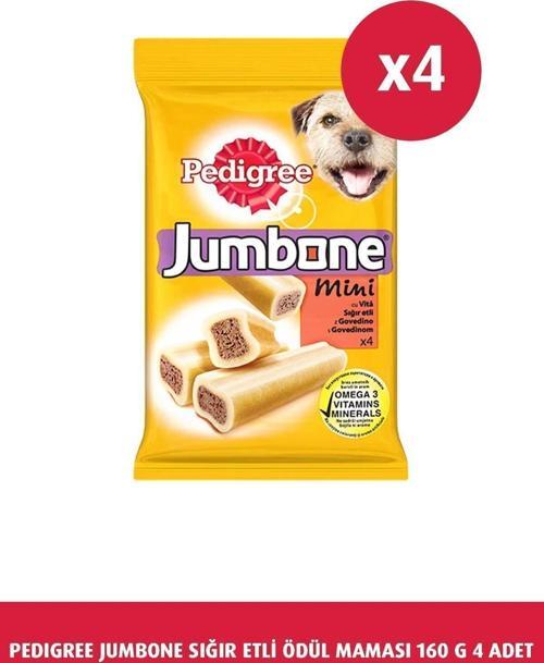Jumbone Sığır Etli Ödül Maması 160 G 4X