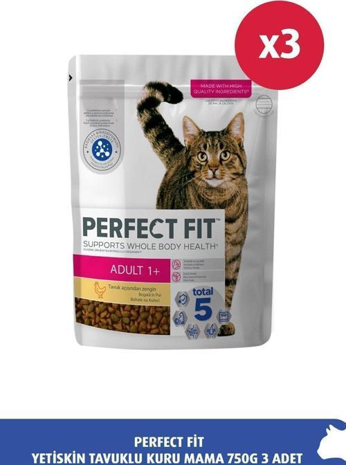 Yetişkin Tavuklu Kuru Mama 750G 3X