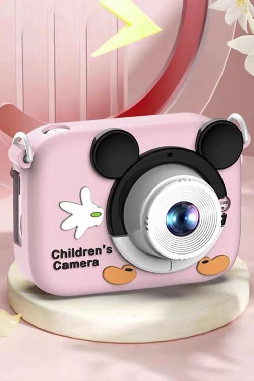 CMR-16 Pembe Mini 1080p Hd Çocuk Kamera Dijital Fotoğraf Makinesi 2.0 Inç Ekran 5 Adet Oyun