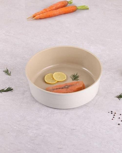Fika Bej Aliüminyum Döküm Yuvarlak Fırın Tepsisi 26cm
